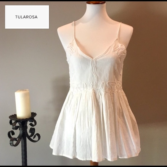 Stunning Tularosa 100% Cotton Lace Cami - Picture 2 of 7